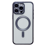Задняя накладка SM027 SafeMag для iPhone 15 Pro Max (blue titanium)