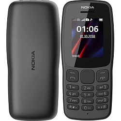 Телефон NOKIA 106 DS Black (Уценка)