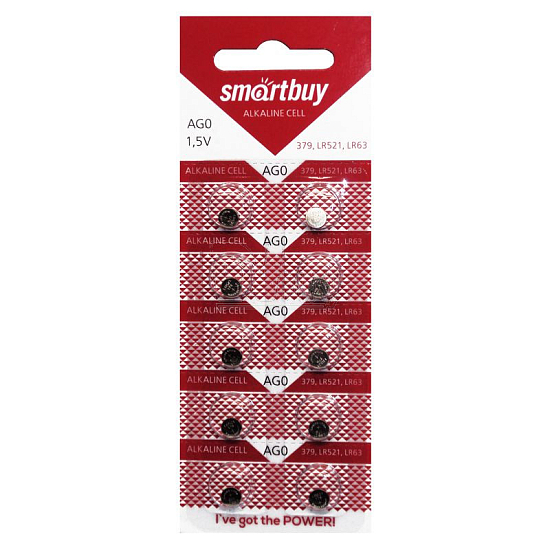 Элемент питания SMARTBUY AG0 BL-10