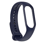 Силиконовый ремешок WB13 для Xiaomi Mi Band 7 (blue), на кнопке (регулируемый)