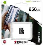 Micro SD 256Gb Kingston Class 10 Canvas Select Plus A1 U1 V10  (150 Mb/s) без адаптера