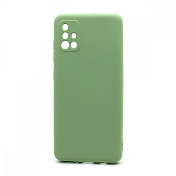 Силиконовый чехол SILICONE CASE New ERA для Samsung Galaxy A51 зеленый
