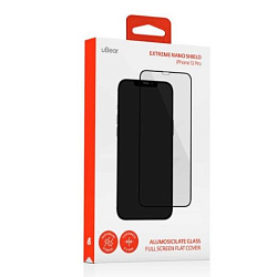 Противоударное стекло uBear для iPhone 12 Pro Max, Extreme Nano, черное (GL102BL03AN67-I20)