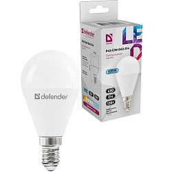 Лампа светодиодная DEFENDER P45 12W/840/E14 шар, нейтральный белый