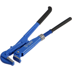 Ключ трубный рычажный ТУНДРА, плоский зажим 90°, раскрытие до 30 мм, №0, 3/4" 1187505