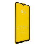 Противоударное стекло 9D NONAME для Huawei 9E / Y6 (2019) черное, полный клей
