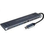 USB Type-C Хаб 14 in 1 (2Type-C + 4USB + SD + Micro SD + HDMI + Enternet RJ45 + Jack 3.5mm + VGA + USB-C PD)