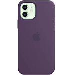 Силиконовый чехол SILICONE CASE для iPhone 12/12 Pro Amethyst (MagSafe + анимация NFC) c LOGO