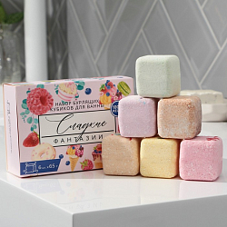 Набор для ванны «Сладкие фантазии», подарочный набор 6 х 65 г, аромат ассорти, BEAUTY FОХ