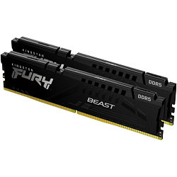 Оперативная память DDR5 32Gb (2x16Gb) Kingston FURY Beast Black DRAM 5200MHz CL40 DIMM EAN: 740617324358