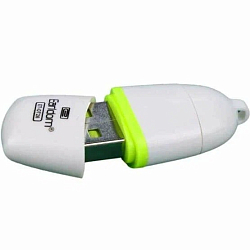 Кардридер EARLDOM ET-OT26, белый, с салатовой полосой