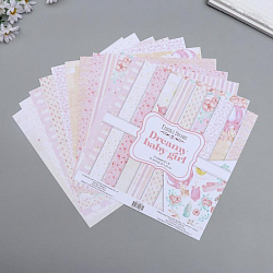 Набор бумаги для скрапбукинга "Dreamy baby girl" 10 листов, 20х20 см 5490652