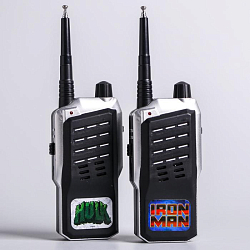 Набор раций "Рации супергероев", Мстители, работает от батареек   4785589