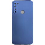Силиконовый чехол Silicone Case NEW ERA для Xiaomi Redmi Note 8 голубой