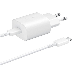 Сетевое ЗУ Samsung 25W White (EP-TA800NWEGWU) + кабель Type c
