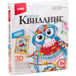 Квиллинг. Панно LORI "Совушка", 20*23*4 см