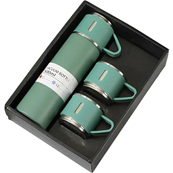 Набор из термоса и 2 чашек "Classic", green (500 ml) DPTZ-8103-02