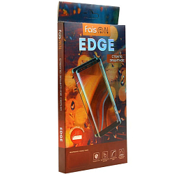 Противоударное стекло FAISON для SAMSUNG Galaxy S10, EDGE, черное, полный клей