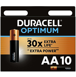 Элемент питания DURACELL LR06 BL-10 OPTIMUM (10/80/16000)