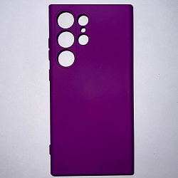 Задняя накладка ZIBELINO Soft Case для Samsung Galaxy S24 Ultra (фиолетовый)