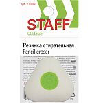 Ластик STAFF College PE-068, 35х35х10 мм, треугольный, пластиковый держатель, 228068