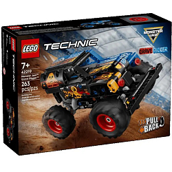 Конструктор LEGO Technic 42219 Monster Jam Grave Digger с огненной атакой
