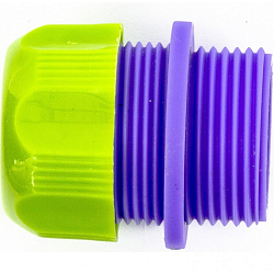 Соединитель пластмассовый для шланга 1/2", с внешней резьбой 3/4"// Palisad 66145