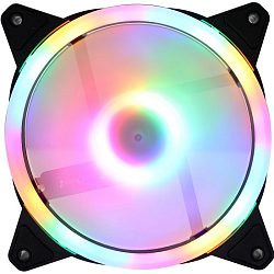 Вентилятор для корпуса GMNG GG-CF120FRGB2-PWMBK RGB 120х120x25 черный 4-pin 28дБ Ret