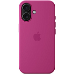 Силиконовый чехол SILICONE CASE MagSafe для iPhone 16 Pro (7. Fuchsia) (с АНИМАЦИЕЙ)
