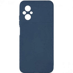 Задняя накладка ZIBELINO Soft Matte для Xiaomi Poco M5 4G (синий) с микрофиброй