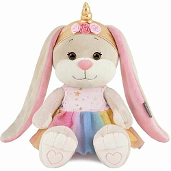 Мягкая игрушка Jack&Lin Зайка Лин Единорожка в Радужной Юбке, 20 см JL-02202303-20