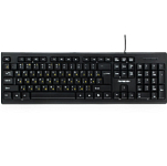 Клавиатура ГАРНИЗОН GK-120 черная, карбон,  USB