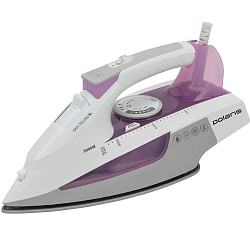 Утюг POLARIS PIR 2685AK 3m с отпаривателем, белый/сиреневый