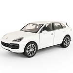 Машинка WELLY 1:24 Porsche Cayenne Turbo, белый(Уценка)
