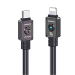 Кабель Ligtning <--> Type-C  1.2м USAMS US-SJ685 Mecha Series, черный, 30Вт