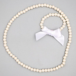 Набор детской бижутерии. Браслет и бусы с бантиком, Винкс 4674290