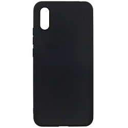 Задняя накладка ZIBELINO Soft Matte для Xiaomi Redmi 9A (черный) с микрофиброй