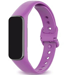 Силиконовый ремешок ZIBELINO для Samsung Galaxy Fit 3 (сиреневый)