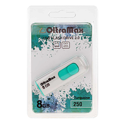 USB  8Gb OltraMax 250 Turquoise