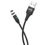 Кабель USB <--> Lightning  1.0м HOCO U76 Fresh magnetic черный