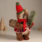 Декор "Енот в колпаке с ёлочкой" 27х12х17 см   10325939