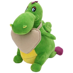 Мягкая игрушка Дракон Меркурий с бежевым сердцем, 25 см