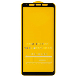 Противоударное стекло NONAME для SAMSUNG Galaxy A9 (2018) чёрное