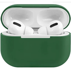 Силиконовый чехол для AirPods Pro 2 Темно зеленый