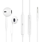 Наушники PERO EP02 белые с кнопокой ответа