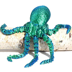 Антистресс 3D Осьминог подвижный (32см) сине-зеленый УЦЕНКА