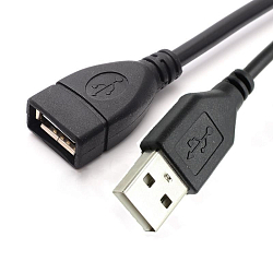 Кабель-удлинитель USB  2.0м EXPLOYD Easy EX-K-1400 черный