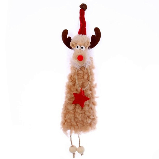 Подвеска «Новогодний олень», цвета МИКС
