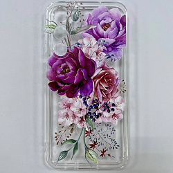 Задняя накладка NONAME для Samsung Galaxy A54 5G силиконовый супертонкий,защищает камеру прозрачный, цвет бордовый