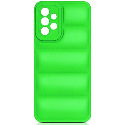 Силиконовый чехол (дутый) DF для Samsung Galaxy A33 (5G) DF sJacket-03 (lime)